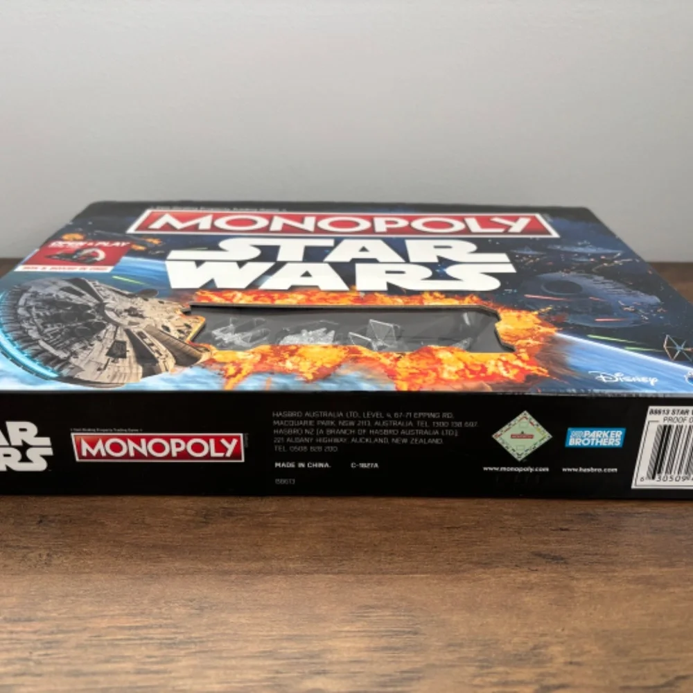 NEW! STAR WARS Monopoly DISNEY Edition Open & Play Case Box 2015 Hasbro Game